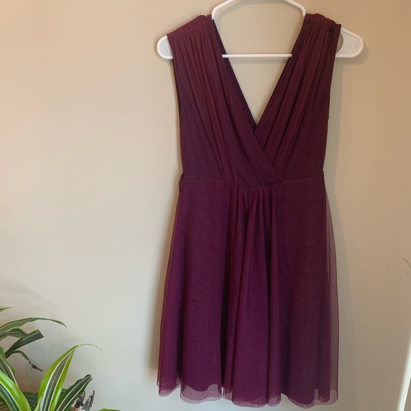 Anthropologie Mouilnette Souers Purple Tulle Dress - Picture 2 of 8